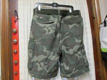 Men's Camo Cargo Shorts w/Army-Type Belt - Size 36 in Kingwood, Texas