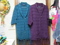 Perfect "Fall" Slimming Sweaters - Size Large - One Turquoise - One Purple - TAKE 50% Off! in Luke AFB, Arizona